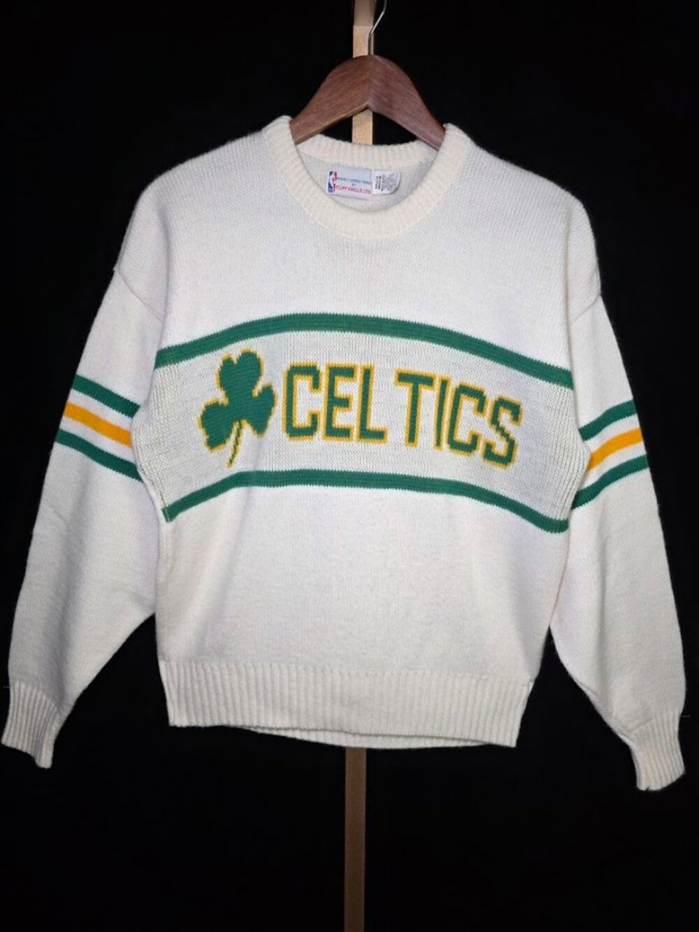 1980s Boston Celtics Cliff Engle Sweater M